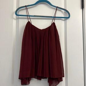 Abercrombie and Fitch red wine blouse